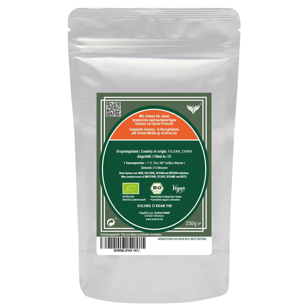 Ceai Oolong BIO Azafran China Floral Ti Kuan Yin 250 g