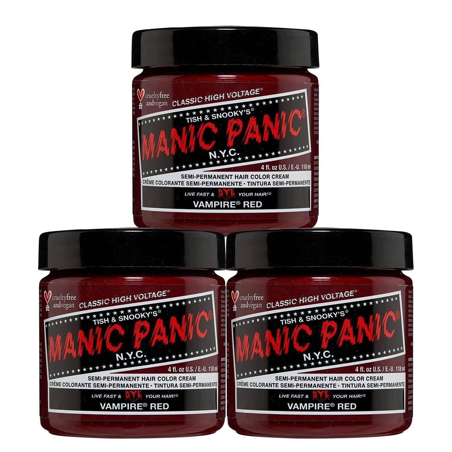 Manic Panic Electric Lizard Classic Cream, vegan, fără cruzime, vopsea de păr verde semipermanentă 118ml