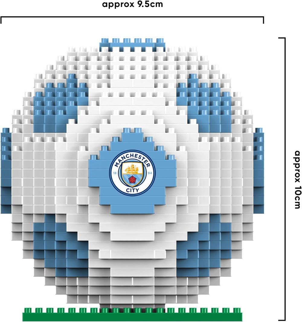 FOCO Offizielles Lizenzprodukt Manchester City FC BRXLZ 3D-Fußball-Konstruktionsspielzeug Modell In alternativer Teamfarbe