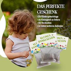 LouMaxx 10x3 handgemachtes Samenbomben-Set, Samenbomben-Geschenk, Blumensamen als Partygeschenke, nachhaltige Samen für Kinderpartygeschenke, umweltfreundliche Pflanzkugeln mit über 50 Arten von Blumensamen