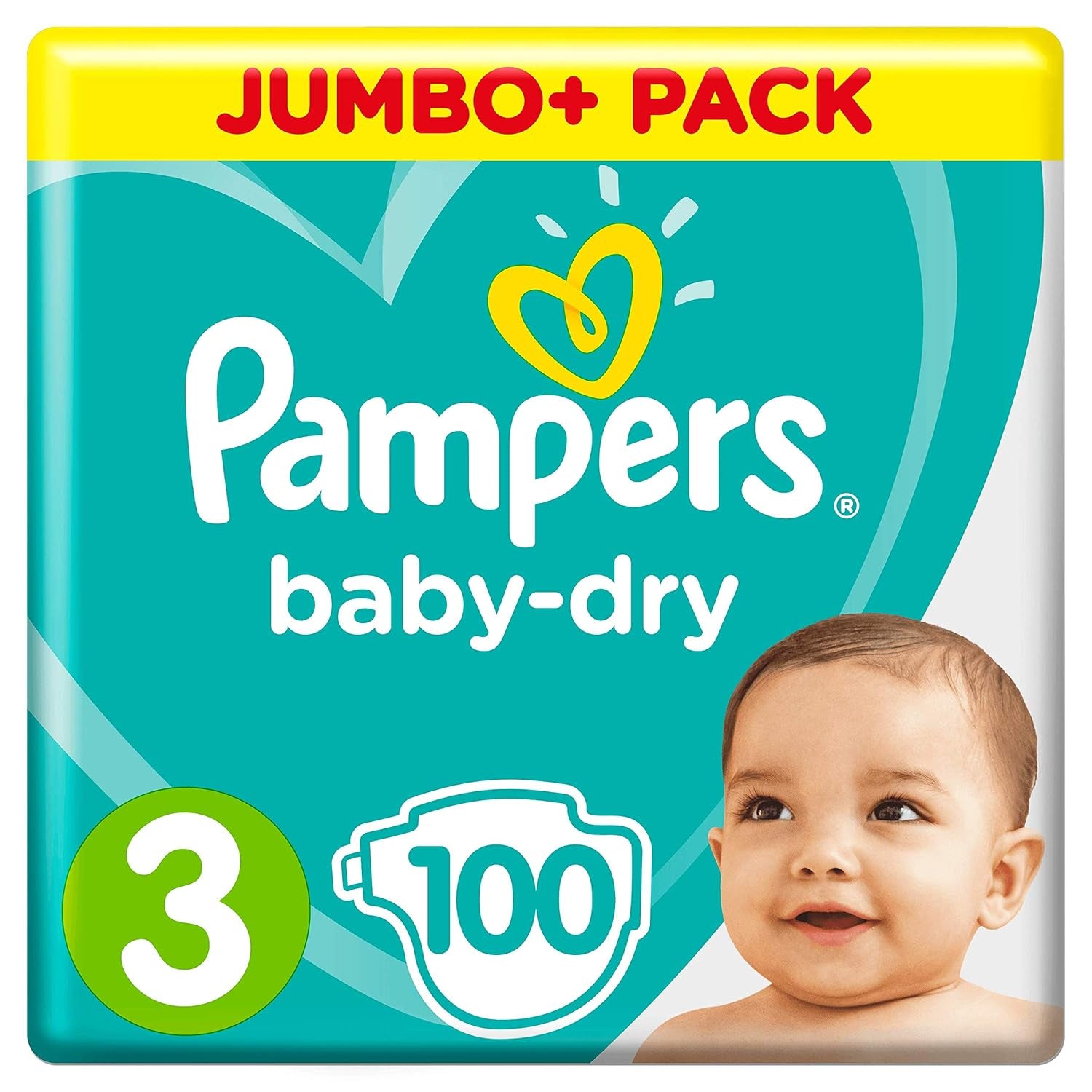 Pampers Windeln (alte Version), Größe 3 (6-10 kg), 100 Stück,