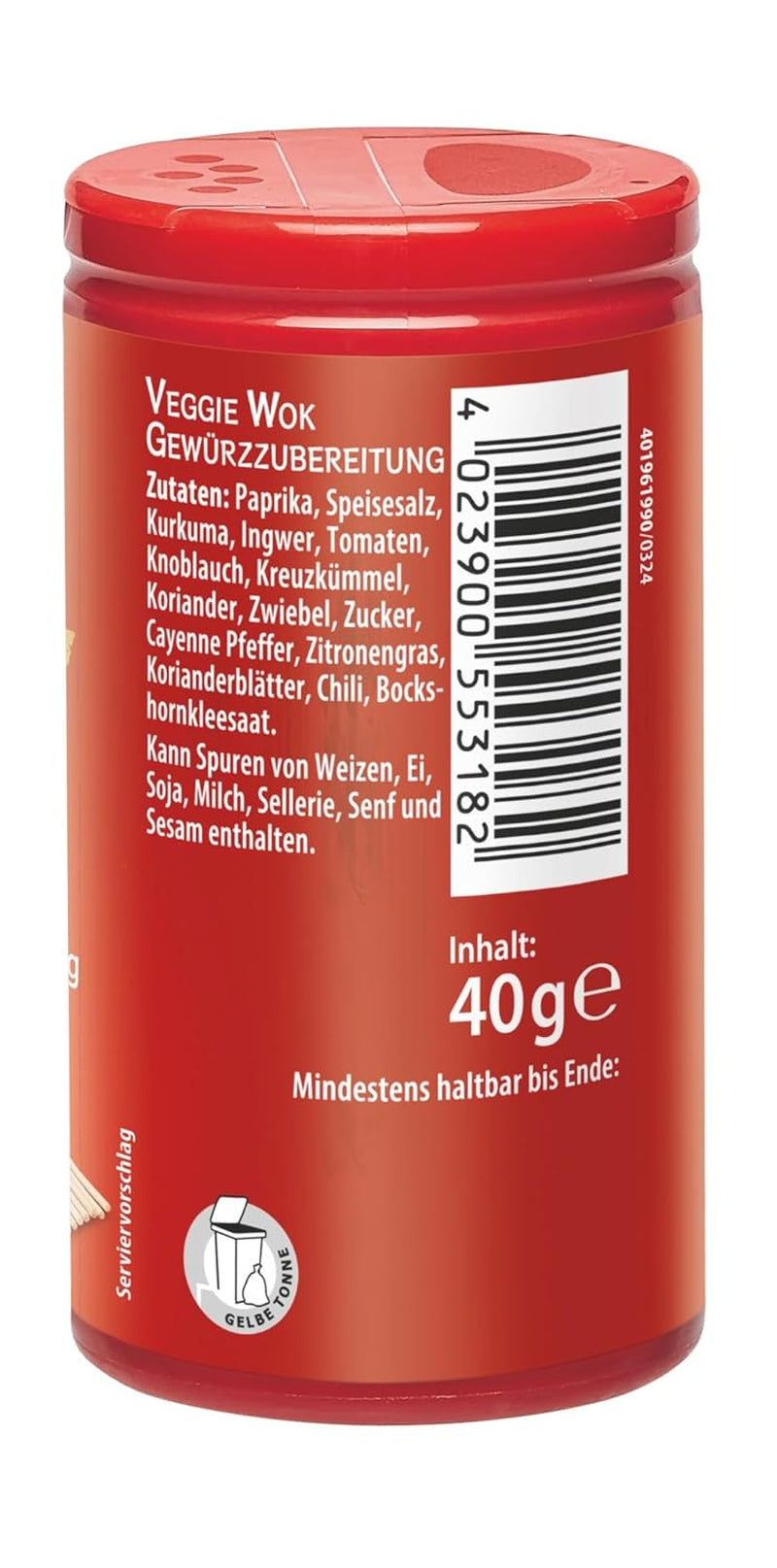 Bamboo Garden - Veggie Wok Mix Würzmischung | Vegane, natürliche Zutaten | 40 g in der Dosis
