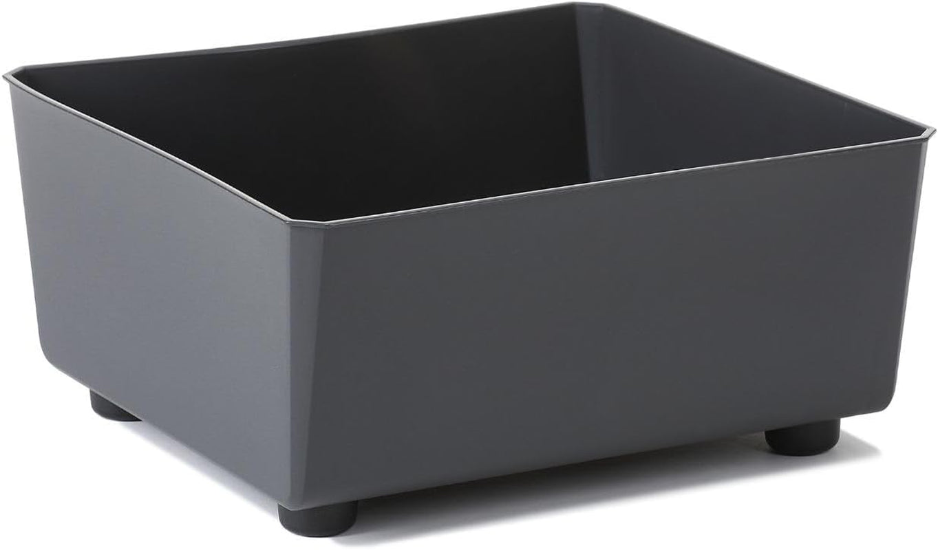 Jardinieră dreptunghiulară LAMELA cu picioare elegante – Ghiveci gri cu aspect de beton, fabricat din plastic robust, 37x17 cm, 6L – Rezistent la intemperii și ușor de curățat – Pentru interior și exterior