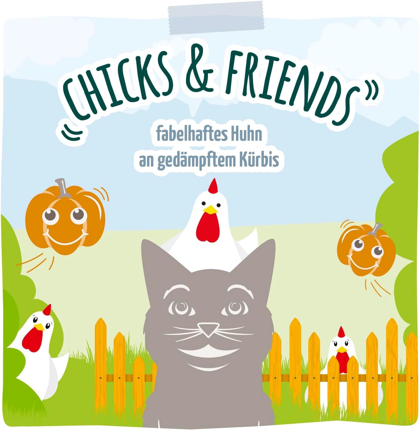 MjAMjAM - Quetschie - Chicks & Friends fabelhaftes Huhn an gedämpftem Kürbis 12 x 125g