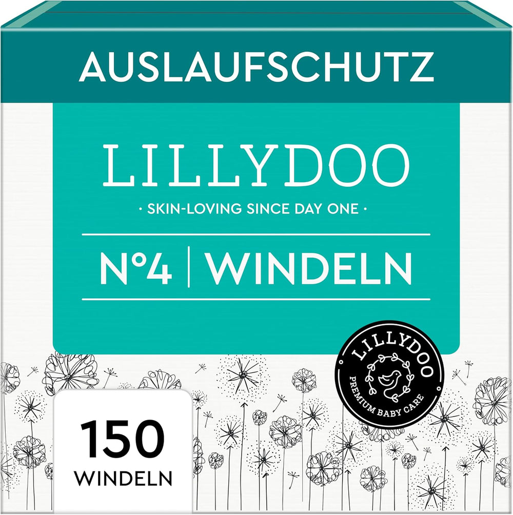 LILLYDOO Babywindeln hautfreundlich – Größe 3 (6–10 kg), 29 Stück, zuverlässiger Auslaufschutz, weich, parfümfrei und ohne Lotion für empfindliche Haut, dermatologisch getestet