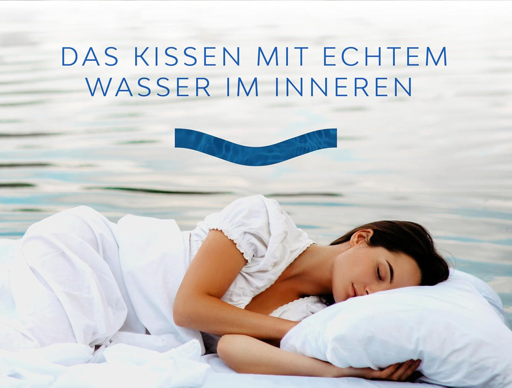 Mediflow 5205 Perna de apă originală într-un pachet dublu 50X70Cm, alb Perne standard Naty Shop