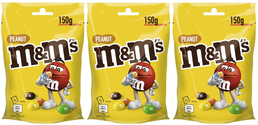 M&M'S, alune invelite in ciocolata, 150 grame Bomboane de Ciocolata Naty Shop 3 x 150 grame