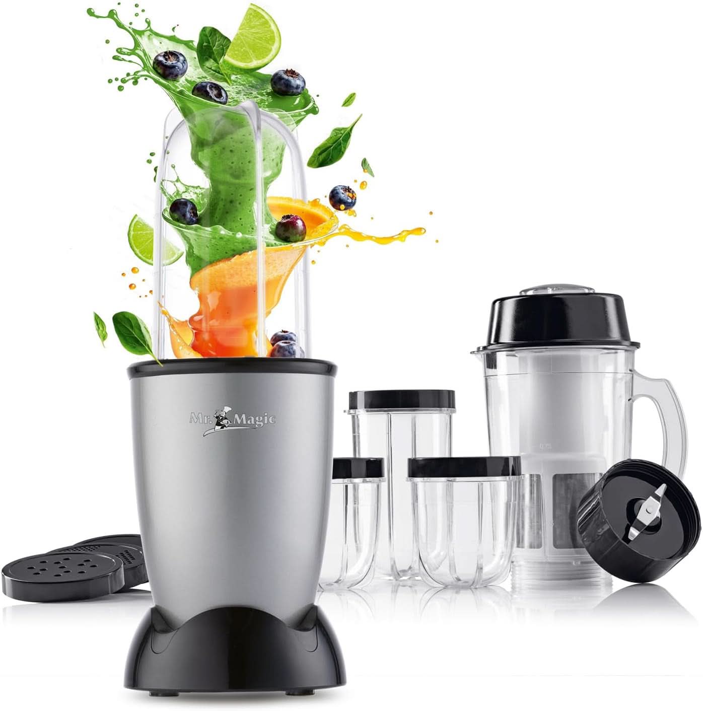 Gourmetmaxx Mr Magic Blender, Smoothie Maker cu pachet de accesorii Xxl Naty Shop