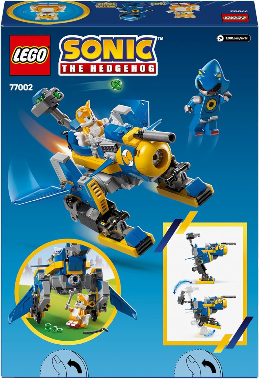 LEGO Sonic the Hedgehog Cyclone Vs. Metal Sonic – Mechs-Sammelspielzeug mit 2 Videospiel-Minifiguren – Geschenkidee für Jungen und Mädchen ab 8 Jahren und Teenager-Spielefans 77002 Bausätze Besuchen Sie den LEGO-Store