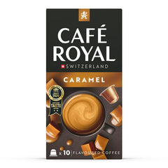 Café Royal Caramel Flavoured Kaffee – Nespresso®-kompatible Kaffeekapseln, cremig, helle Röstung, 100 % Arabica, Rainforest Alliance, 100 Kapseln