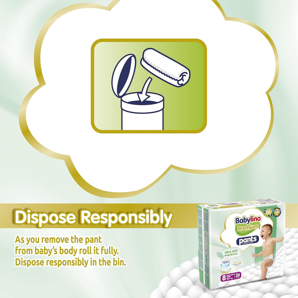 Premium-Hose Größe 8 mit Ultra-Soft-Filter, XXL (20+ kg), 104 Stück