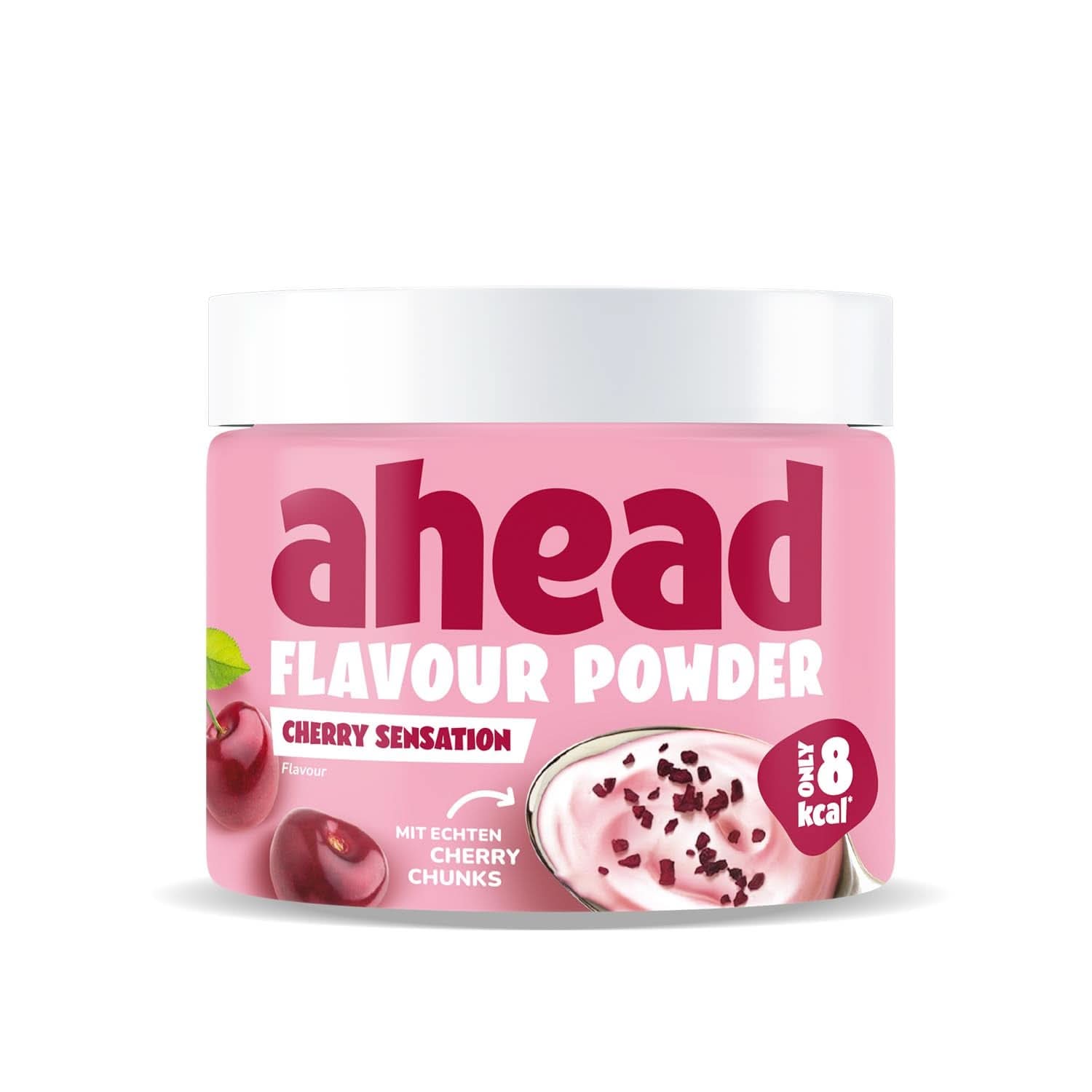 Ahead Flavour Powder, Erdbeerschokolade 250 Gramm, 83 Portionen Flavours Naty Shop Cherries