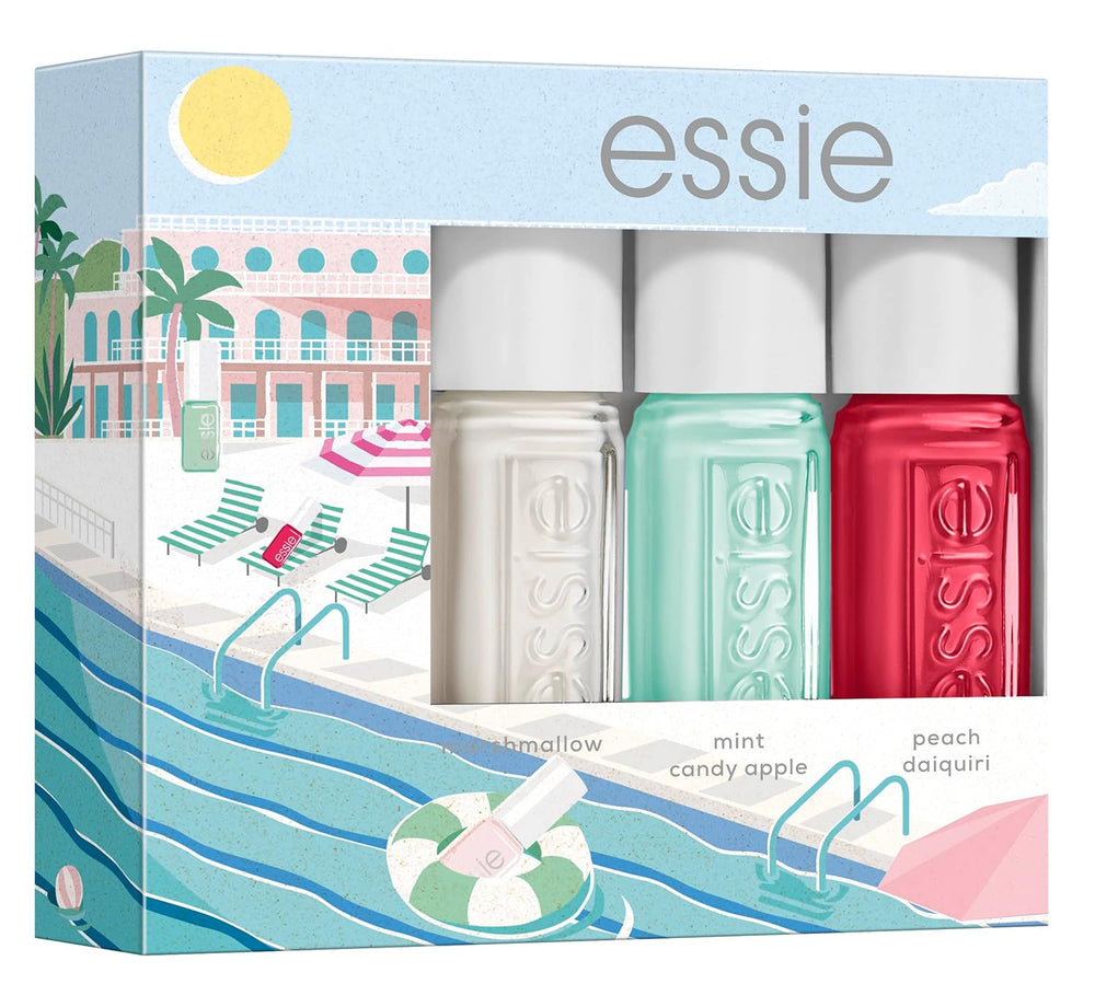 Essie Nailart French-Maniküre-Set (Nr. 01 blanc, Nr. 13 mademoiselle), exklusiver Nagellack: hochwertig, langlebig und farbintensiver