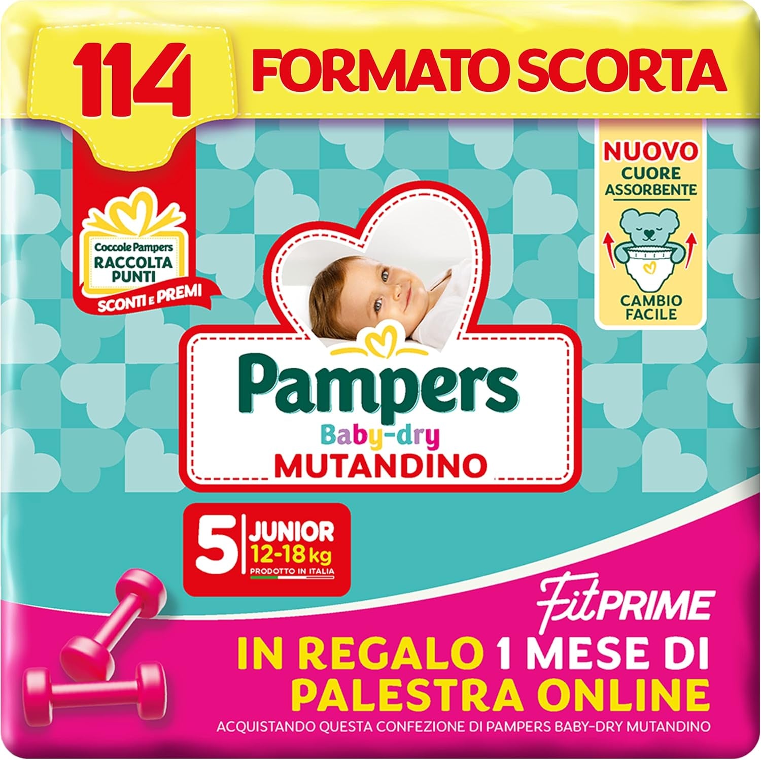 Pampers Baby Dry Pants und Fit Prime Maxi Windeln, Größe 138, Größe 4 (8-15 kg), 1 Monat kostenlos online im Fitnessstudio
