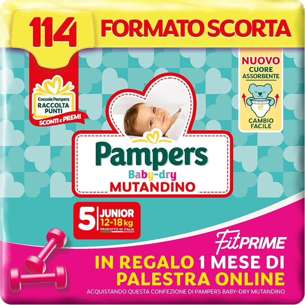 Pampers Baby Dry Pants und Fit Prime Maxi Windeln, Größe 138, Größe 4 (8-15 kg), 1 Monat kostenlos online im Fitnessstudio
