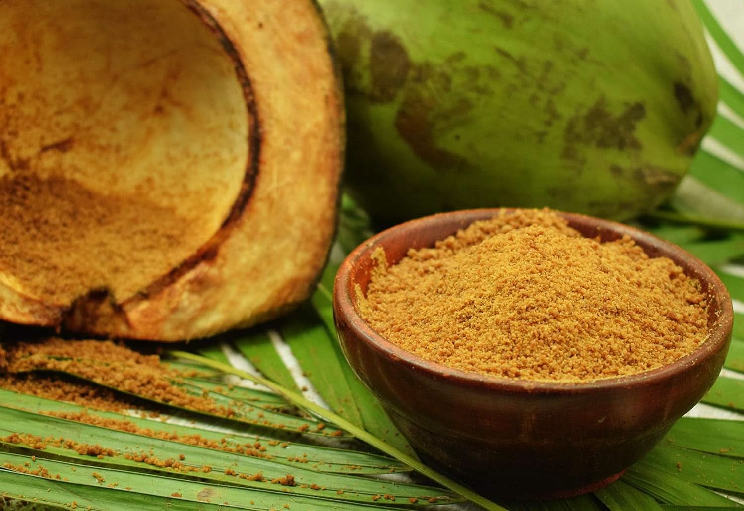 SVATV Braunes Palmzuckerpulver, 227 Gramm Süßstoffe Naty Shop