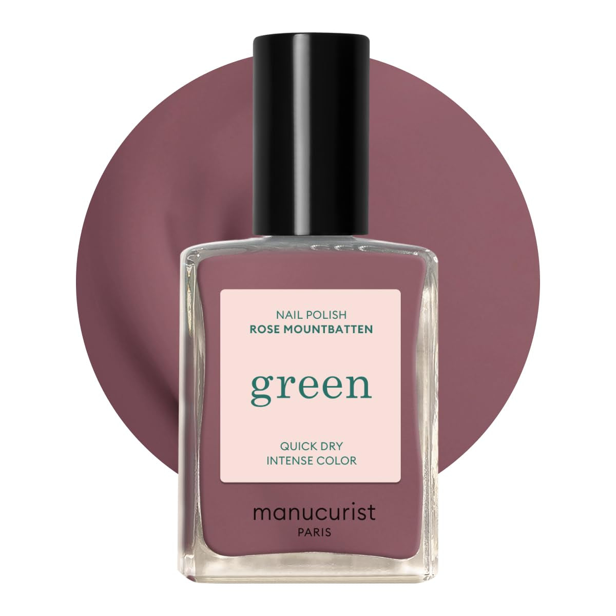 Manucurist Green – Rosy Beige Shell Beige Nagellack – Schnell trocknender Nagellack – DIY-Nägel – Vegan 12-Free – Pflanzenbasiert – Nagellack – Hergestellt in Frankreich