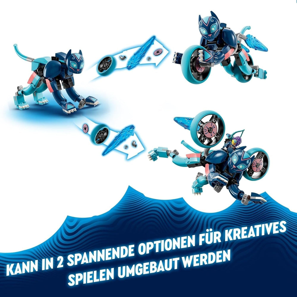 LEGO Dreamzzz Zoeys Katzenmotorrad 2-in-1-Geschenk für Kinder ab 7 Jahren Tiermodell-Bausteinspielzeug Motorrad-Fantasie-Spielset für Jungen und Mädchen 71479 Bausets Beuche den LEGO-Store