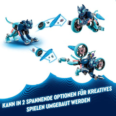 LEGO Dreamzzz Zoeys Katzenmotorrad 2-in-1-Geschenk für Kinder ab 7 Jahren Tiermodell-Bausteinspielzeug Motorrad-Fantasie-Spielset für Jungen und Mädchen 71479 Bausets Beuche den LEGO-Store