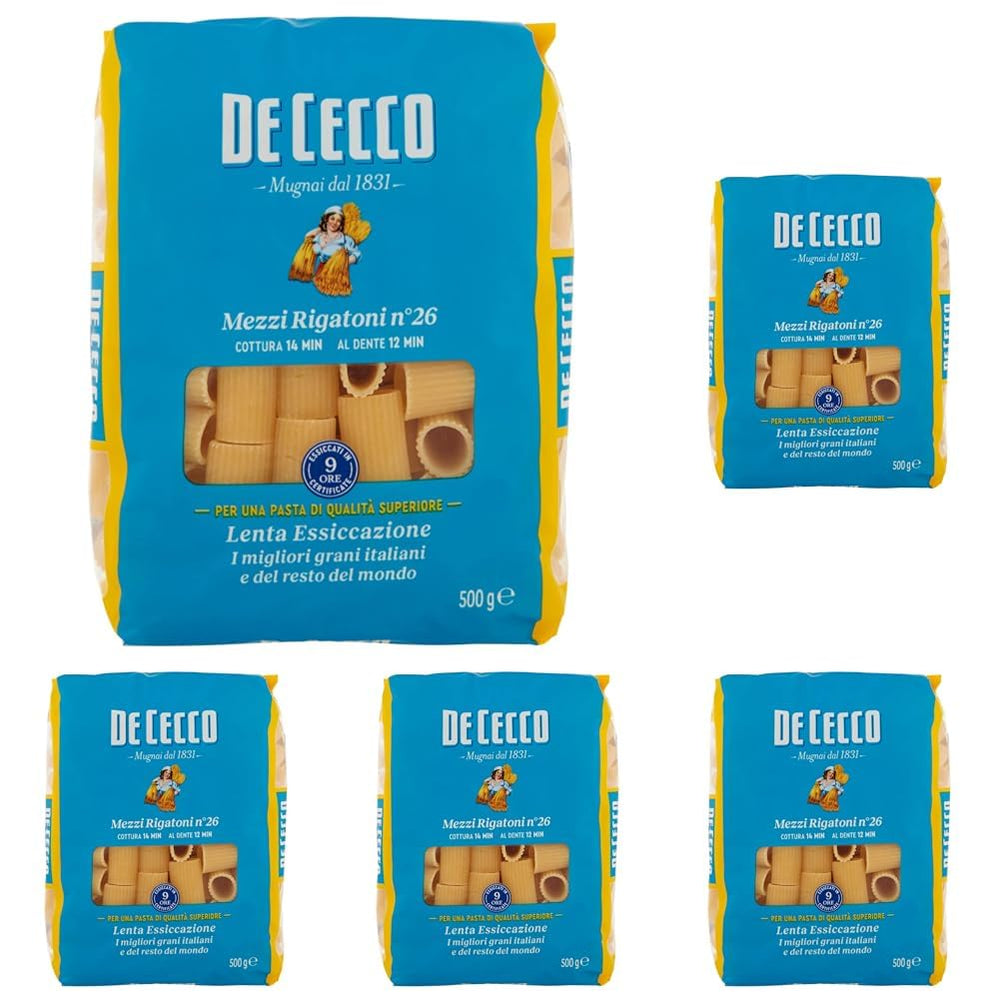 Mezzi Rigatoni Nudeln, 1er Pack (1 x 500 g)