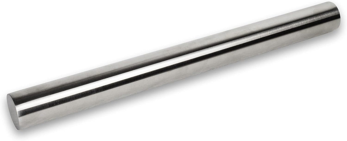 INOXLM Edelstahl Nudelholz für Zucker Dough Küche Brot Pizza Süßigkeiten Kuchen (ohne Hülle)