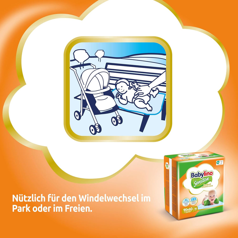 Sensitive Feuchttücher, 90 x 60 cm, extra saugfähig, 14 Stück