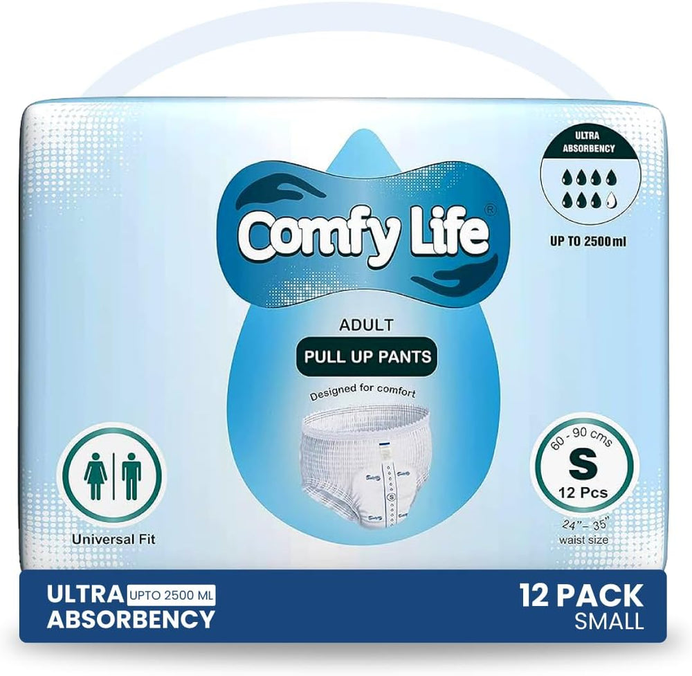 Premium-Inkontinenzhöschen für Erwachsene, hohe Saugfähigkeit, Größe S, 12 Stück