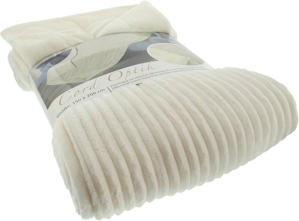 Gözze Wohnzimmerteppich in Samtoptik, 150 x 200 cm, weiße Wolle, 40067-00-150200 Betten und Decken Besuche den Gözze-Store