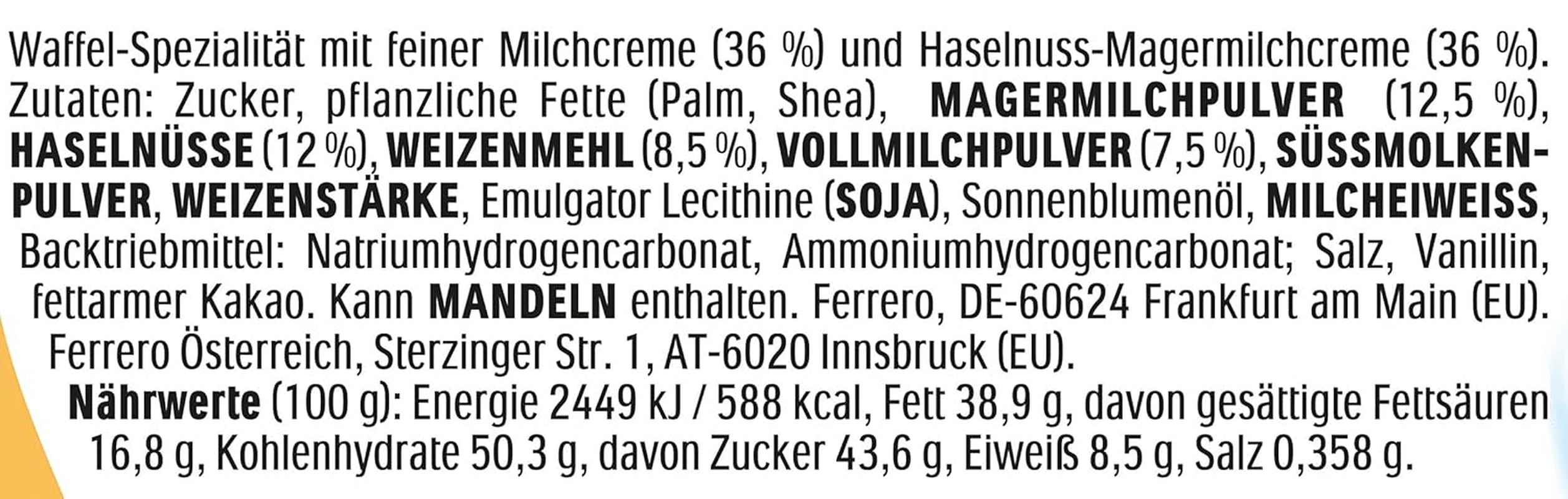 Kinder Happy Hippo Haselnuss – Knusprige Spezialwaffeln mit Milch und Haselnusscreme – Karnevals- und Faschingssüßigkeiten – 1 Packung mit 5 einzelnen Riegeln à 20,7 g