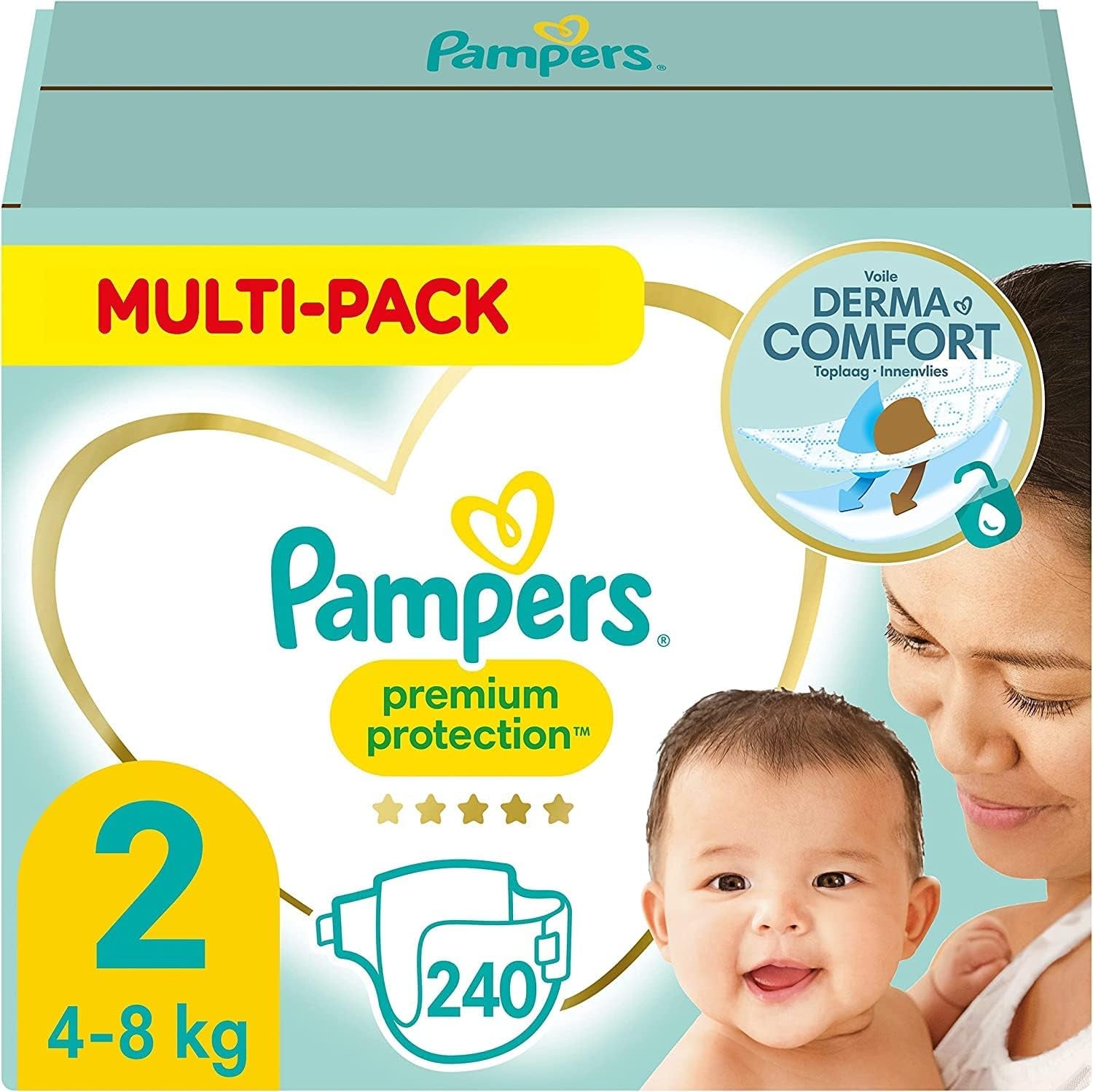 Pampers Premium Protection Größe 5, 152 Windeln, 11 kg–16 kg, unser Nr. 1-Schutz gegen Haut und Auslaufen