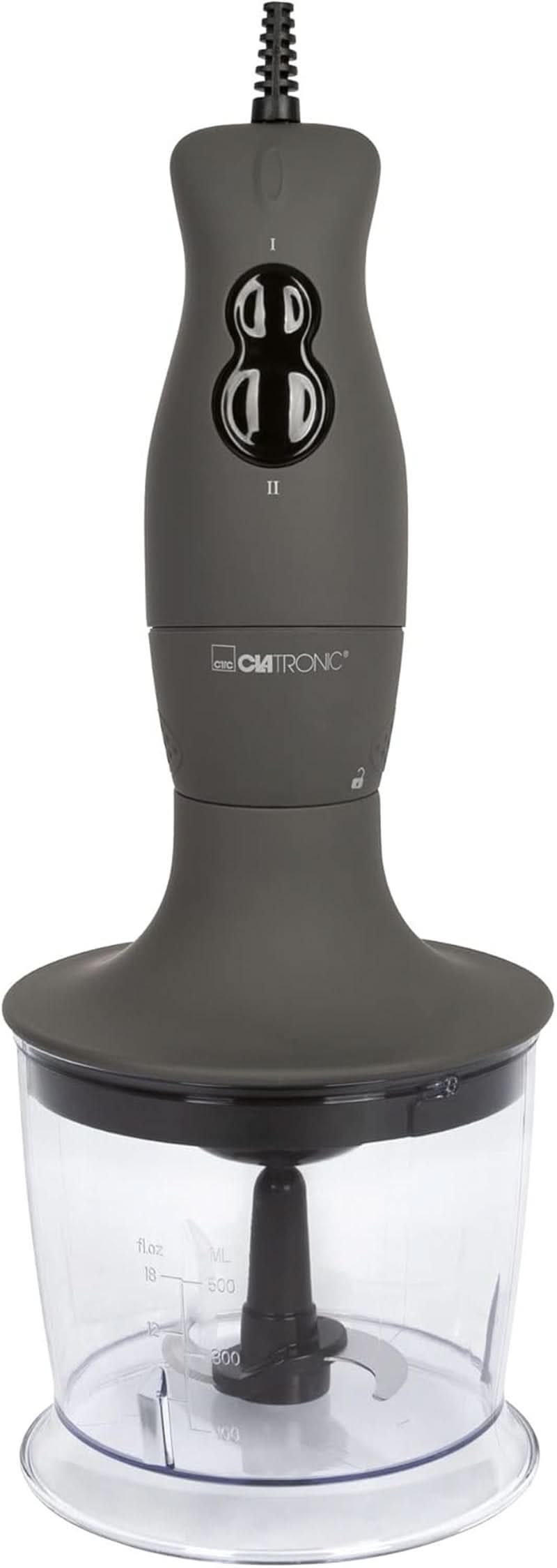 Clatronic® Standmixer-Set | Mixer, Pürierstab, Zerkleinerer Aus Edelstahl | 400 Watt | 2 Geschwindigkeitsstufen | Allesschneider | Mixbehälter | Schneebesen | Multizerkleiner | SMS 3777 Küche Naty Shop