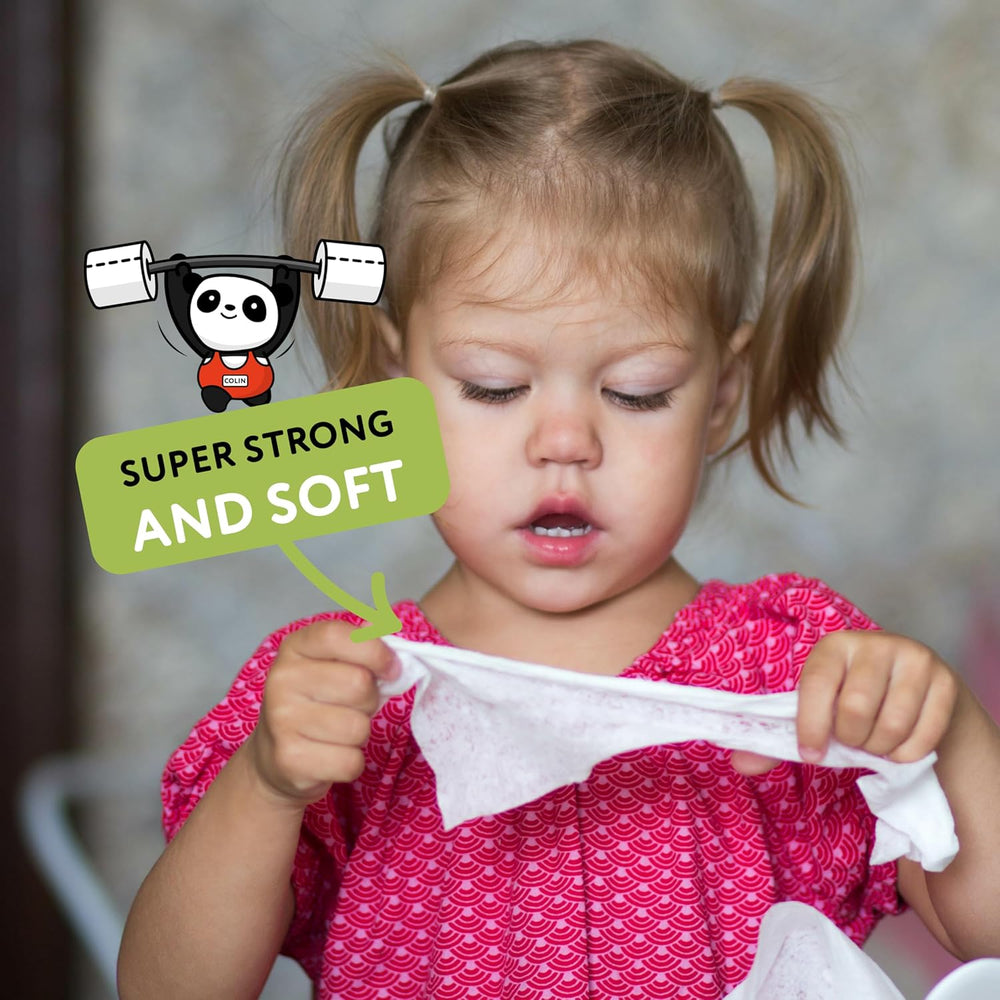 Cheeky Panda Baby Bambus Feuchttücher | 720 Öko-Tücher | Zarte und weiche Essential-Produkte für Neugeborene