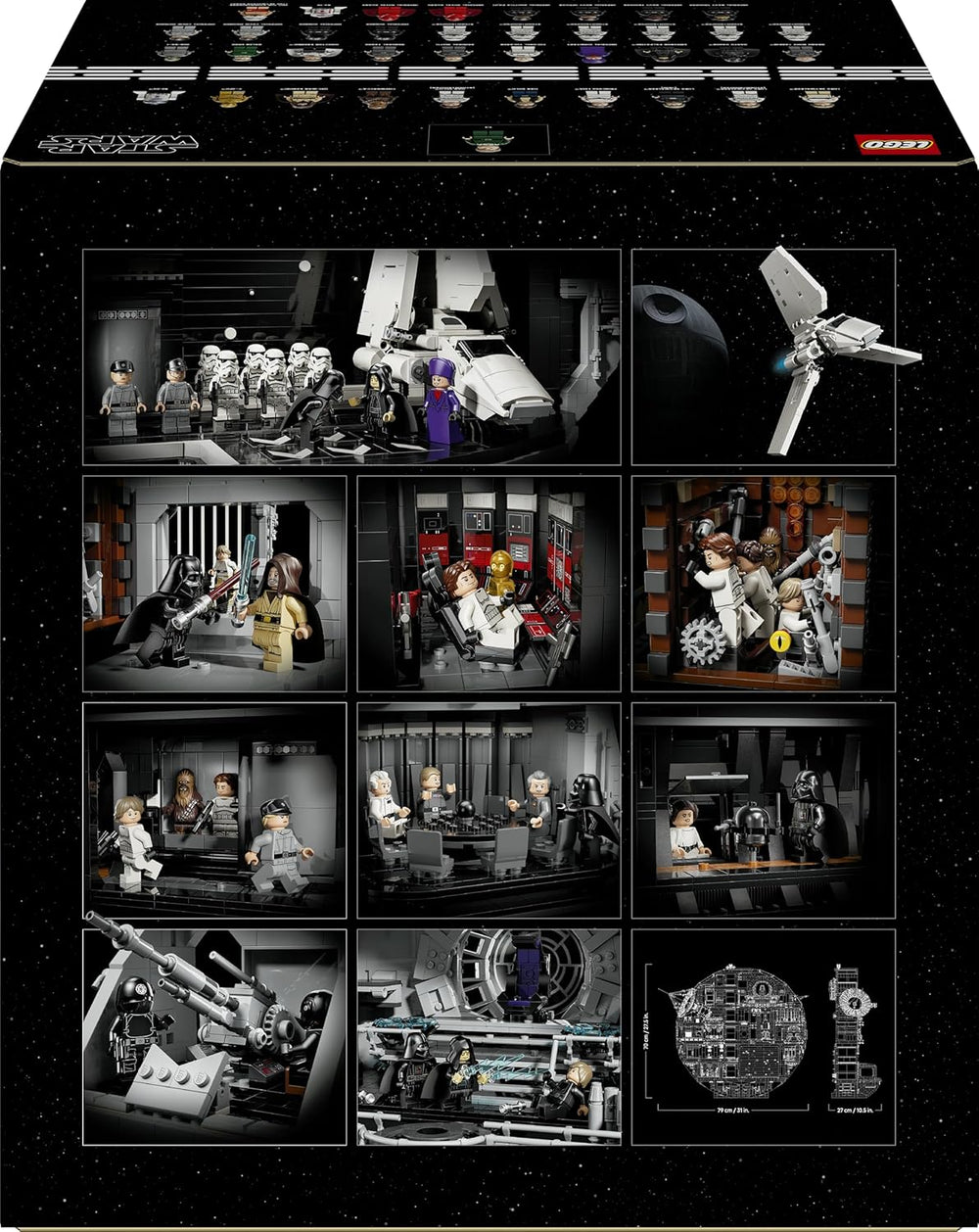 LEGO Star Wars Todesstern - Bauset für Erwachsene - Interaktives UCS-Ausstellungsmodell mit 36 ​​​​Minifiguren inkl. Luke Skywalker, Han Solo & Darth Vader – Geschenk für Männer, Frauen und Fans – 75419