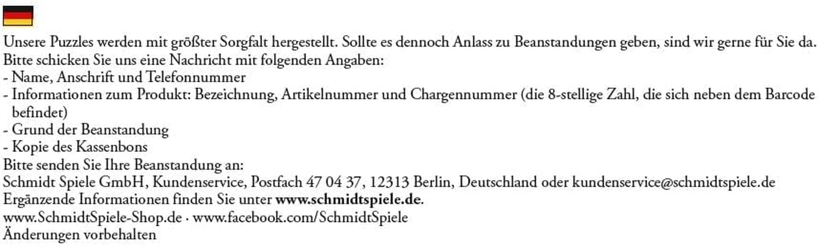 Schmidt Spiele Romantisches Landhaus, Puzzle 500 Teile Puzzle Naty Shop