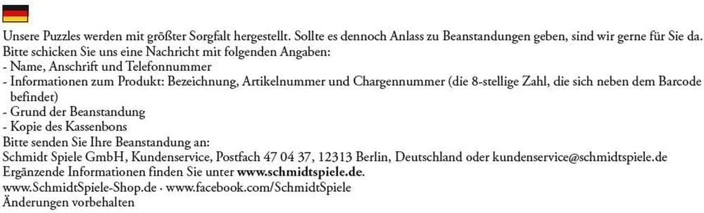 Schmidt Spiele Romantisches Landhaus, Puzzle 500 Teile Puzzle Naty Shop