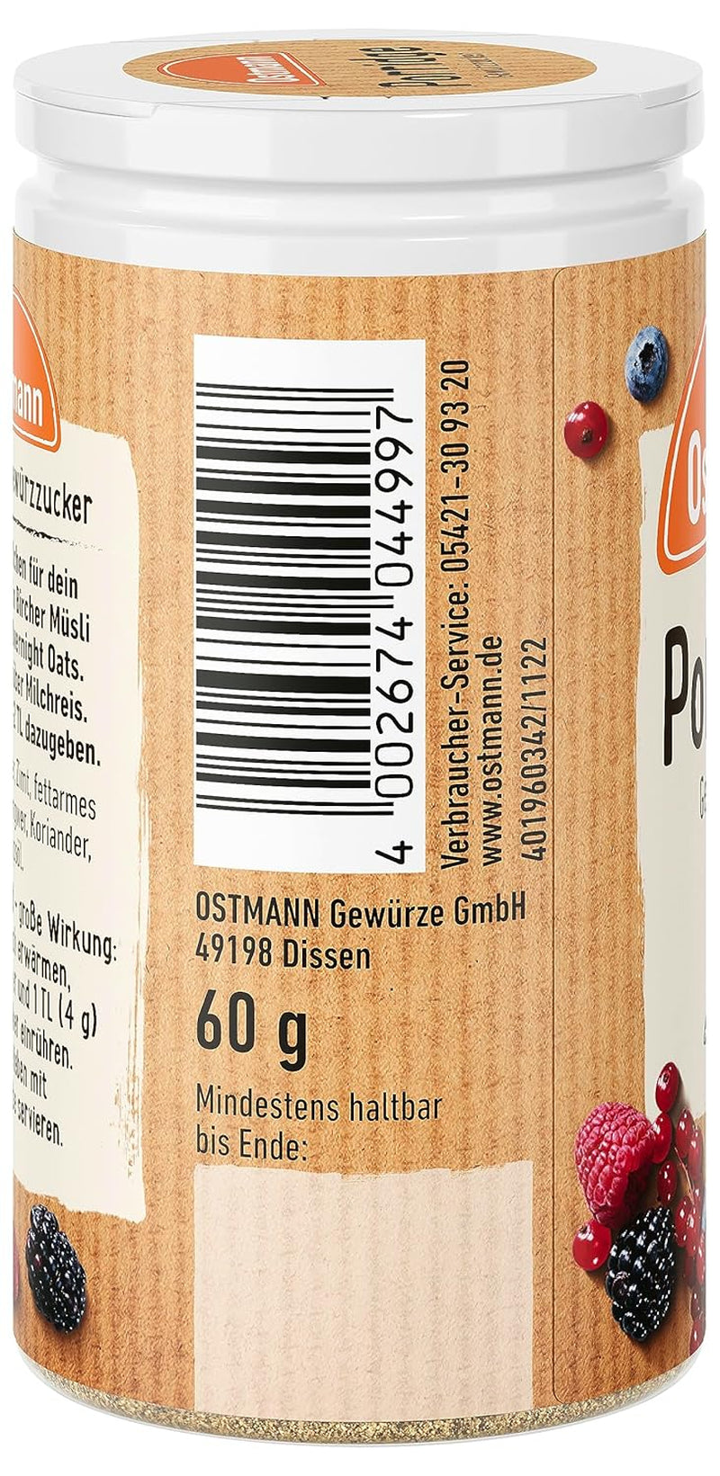 Ostmann Gewürze – Porridge Gewürzzucker, Aromatischer Mix Mit Zimt & Kakao, Zum Würzen Von Oatmeal, Milchreis Und Anderen Süßen Spezialitäten, Vegan, 60 G (Verpackungsdesign Kann Abweichen) Cerealien Naty Shop