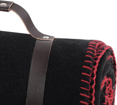 Stoff-Fleecedecke Dawson – schwarz – Größe 130 x 150 cm – große weiche und warme Decke für Sofa oder Schlafzimmer – Bettdecke – ideal für Zuhause und beim Picknick. Decken und Steppdecken Naty Shop