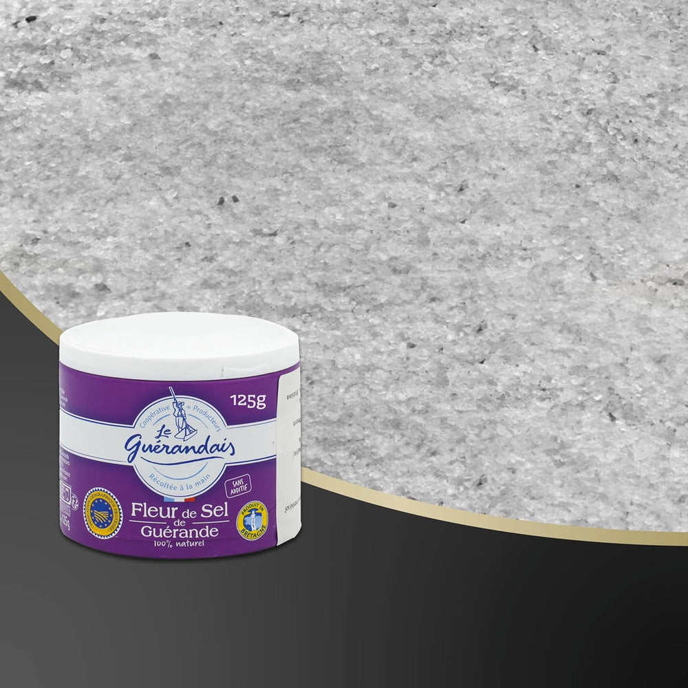 Handgeschöpftes Fleur de Sel, DE GUERANDE, 125g Dosis