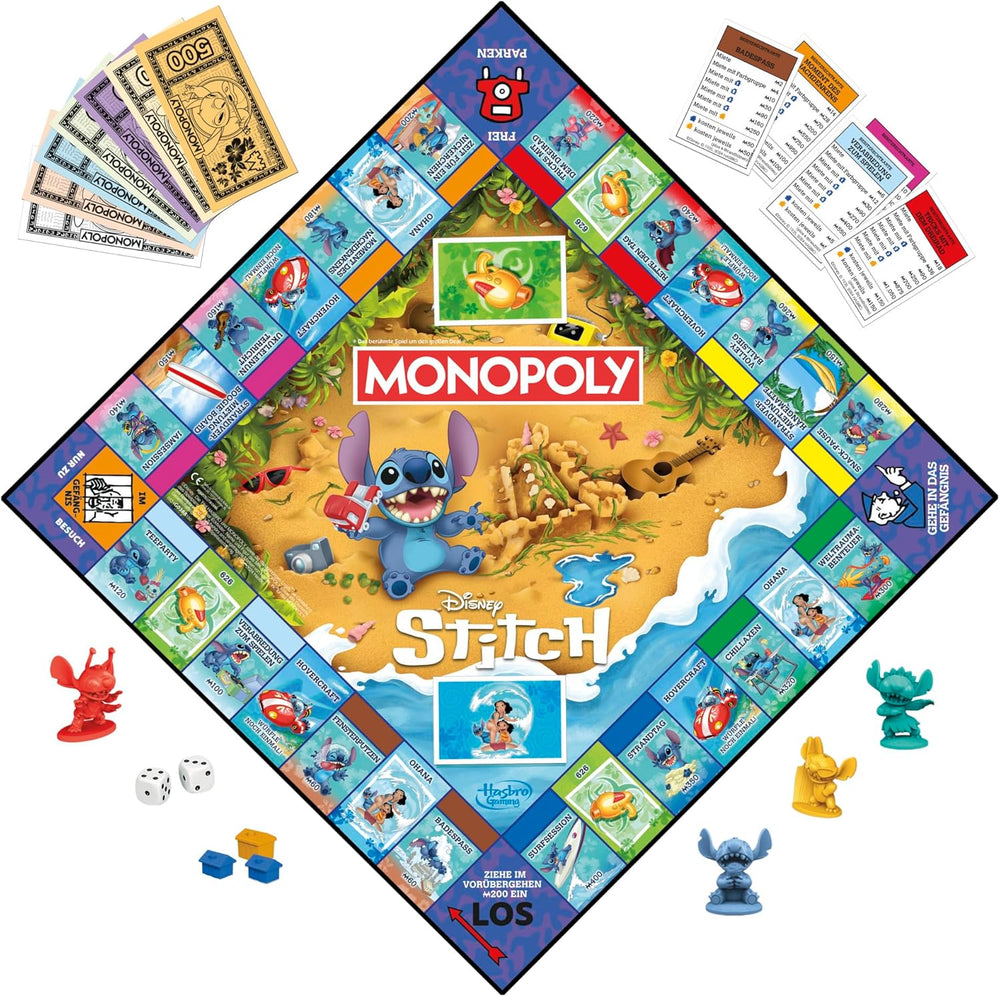 Monopoly Disney Stitch Edition Brettspiel – deutsche Version