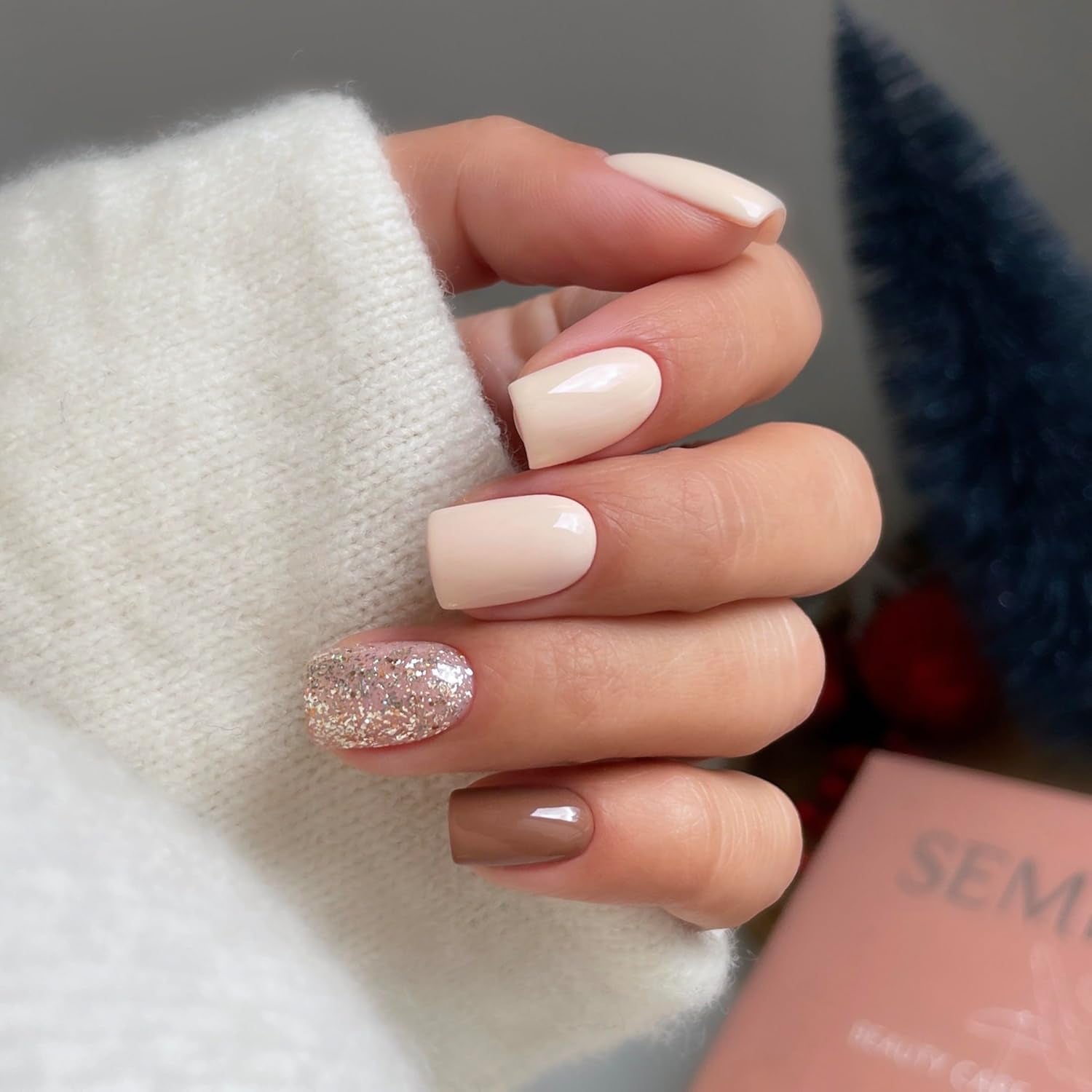 UV-Nagellack Semilac 260 Light Gold 7ml Platinum Collection