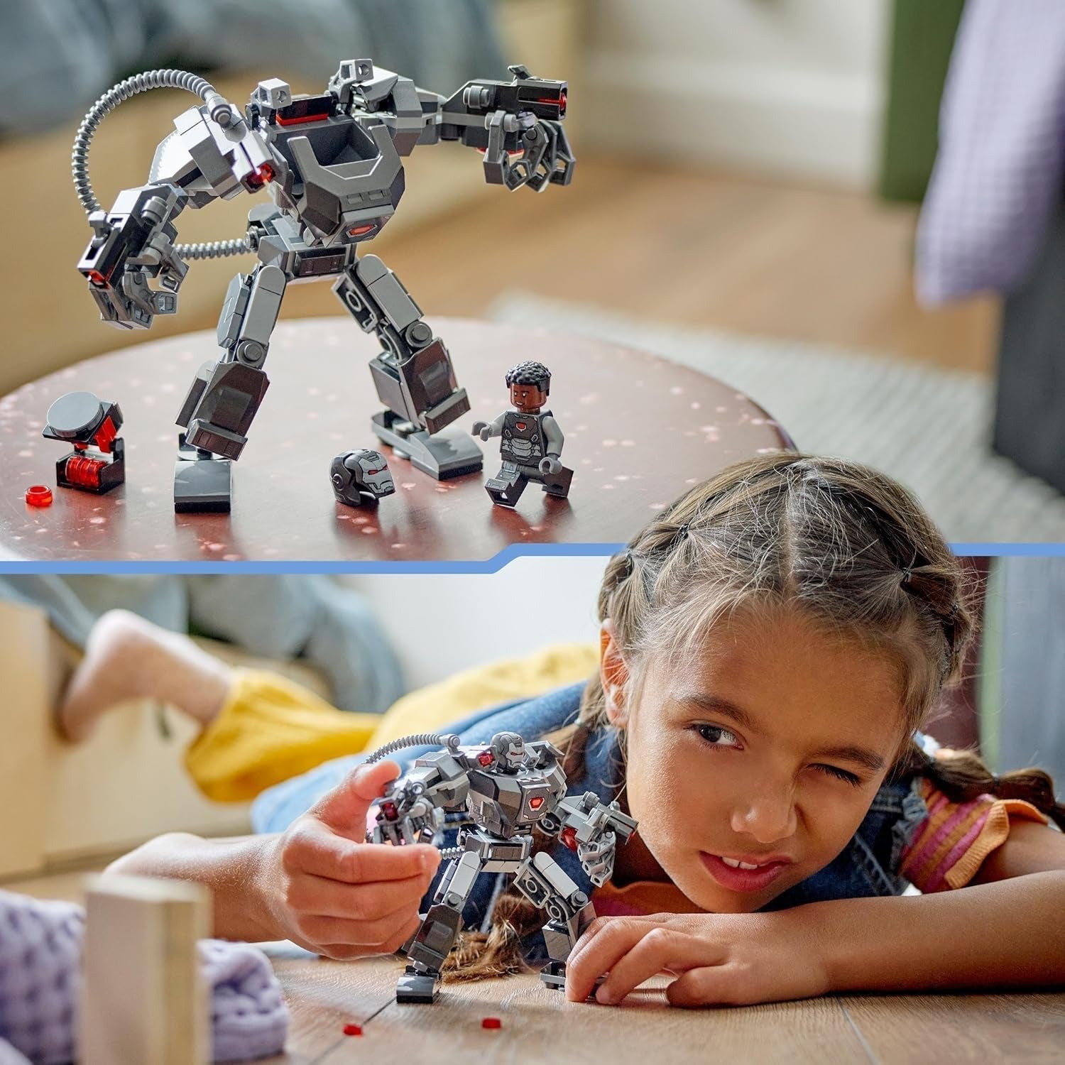 LEGO Marvel War Machine Mech 3-Shooter Super Hero Bauspielzeug für Kinder MCU Legendäre Actionfigur Geschenk für 6-jährige Jungen und Mädchen 76277 Bausets Beuche den LEGO-Store