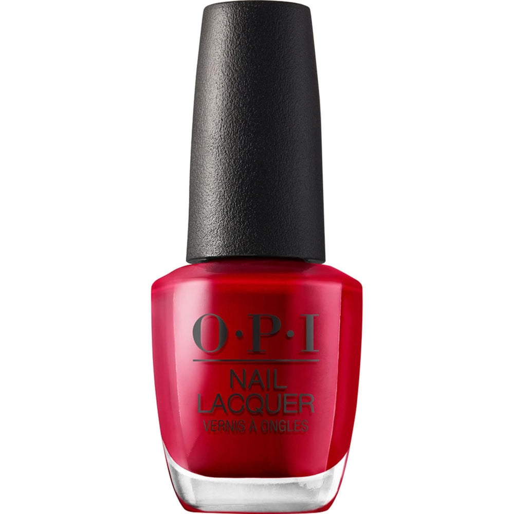 Oja OPI Nail Lacquer în nuanțe de roșu și portocaliu – Oja cu uscare rapidă, rezistentă la ciobire și de lungă durată – durează până la 7 zile – cu pensulă ProWide extra-lată