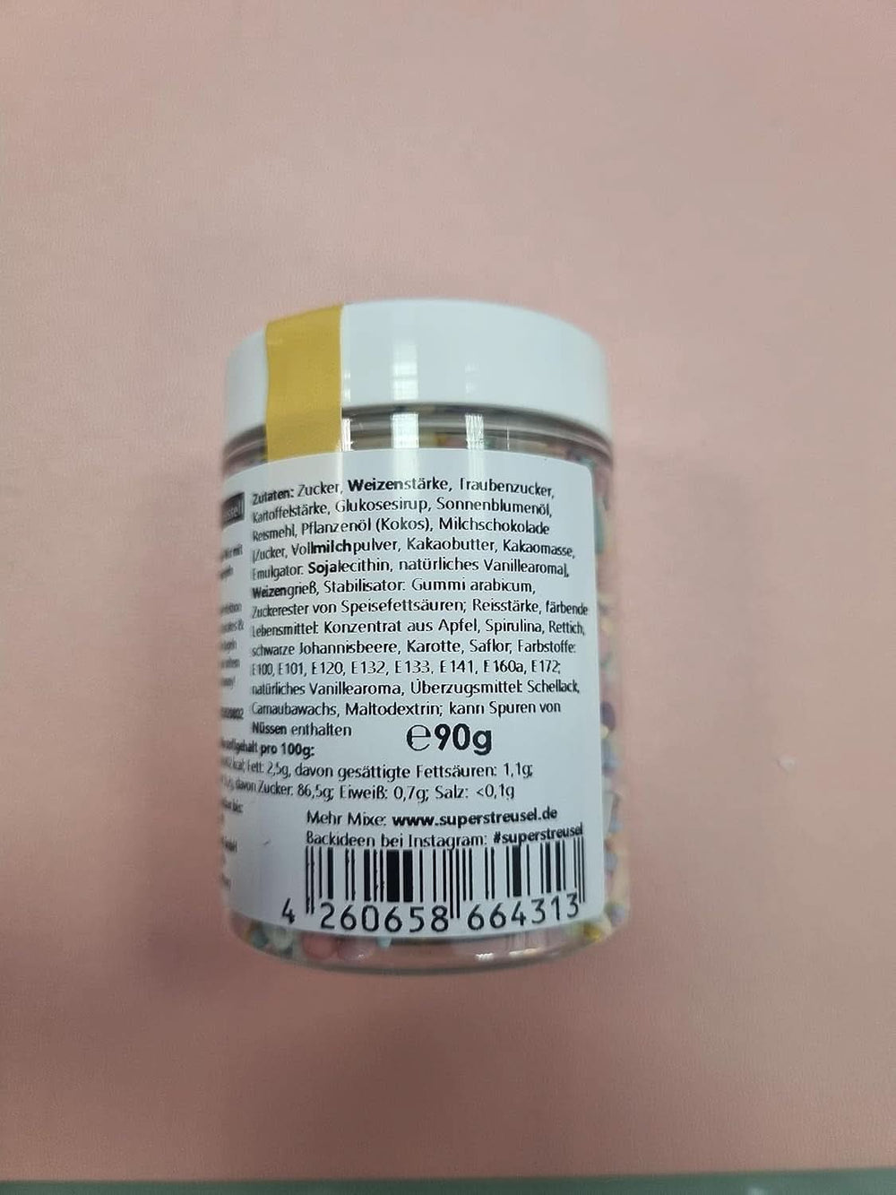 Super Streusel Carusel Pastel, Streusel in Pastellfarben, 90 Gramm Sprinkles Naty Shop