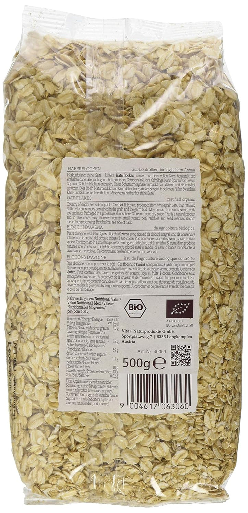 Verival Bio Haferflocken, 6er Pack (6 x 500g)