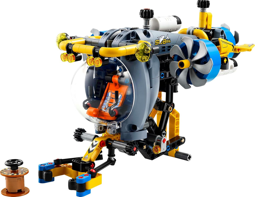 LEGO Technic Deep Sea Forscher U-Boot Spielzeug, Bauspielzeug für Kinder, Jungen und Mädchen ab 9 Jahren, kreative Geschenideen zum Geburtstag, baubares Fahrzeug, mit drehenden Propellern 42201