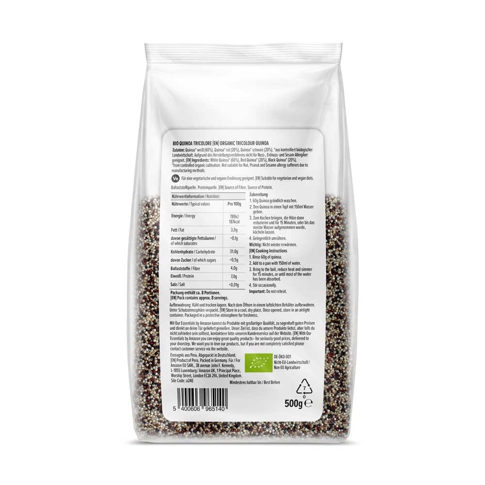 Amazon Organic Tricolor Quinoa 500g (1er Pack)