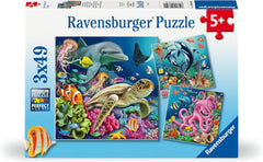 Ravensburger Kinderpuzzle - 12000859 Bezaubernde Unterwasserwelt - 3X49 Teile Puzzle für Kinder ab 5 Jahren Puzzle Naty Shop Standardtitel