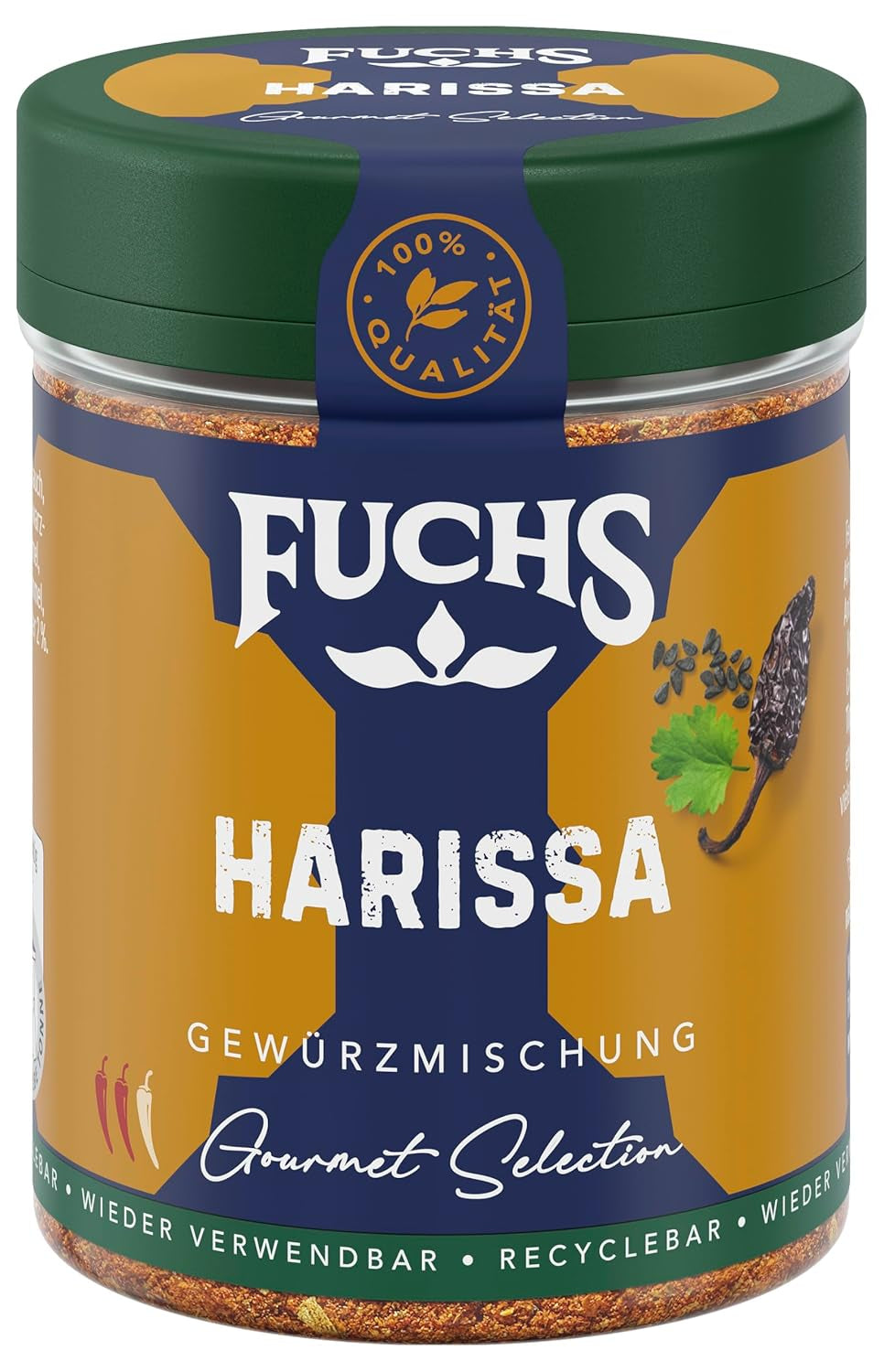 Fuchs Gewürze Gourmet Selection Naher Osten-Afrika – Dukkah Gewürzmischung, nachfüllbarer Gewürz Mix, zum Verfeinern von Fisch und Lamm, vegan, 50 g