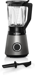 Bosch Standmixer Vitapower Serie 4 MMB6172SN, Verbesserte Version, 10 Jahre Motorgarantie, Edelstahl-Klingen, 1.5L Glasbehälter, Spülmaschinenfeste Teile, 30.000 U/Min, 1200 W, Silver Kitchen Naty Shop