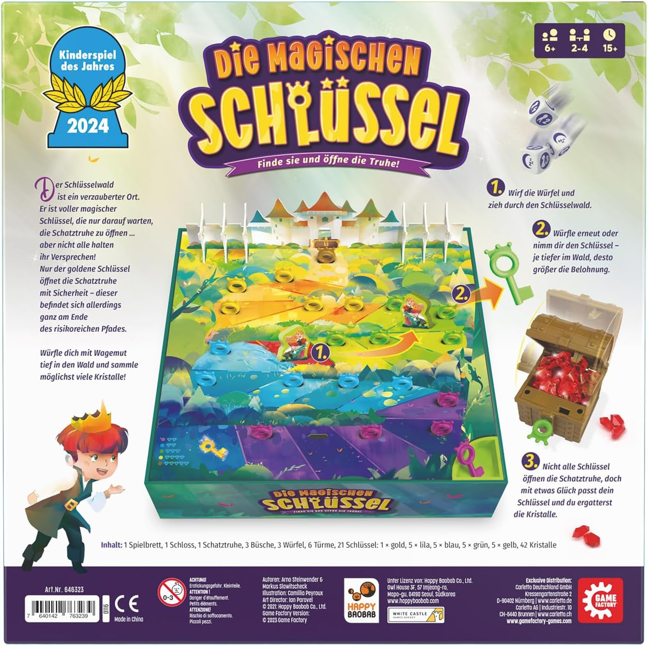 Game Factory 646323 Cheile Magice, Joc de Zaruri Încântător pentru Copii cu Vârsta de 6 Ani și Peste, Joc de Familie pentru 2-4 Jucători, Jocul Anului 2024 pentru Copii